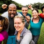 Groepstraining met De Fitnessbus, sporten in een groep